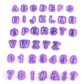 40 piezas DIY English Alphabet Número de letra de letras Fondant Molde, galletas, moldes para hornear para niños, cortadores de galletas y sellos al por mayor